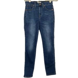 Madewell Dark Wash 10” High Rise Skinny Jeans
